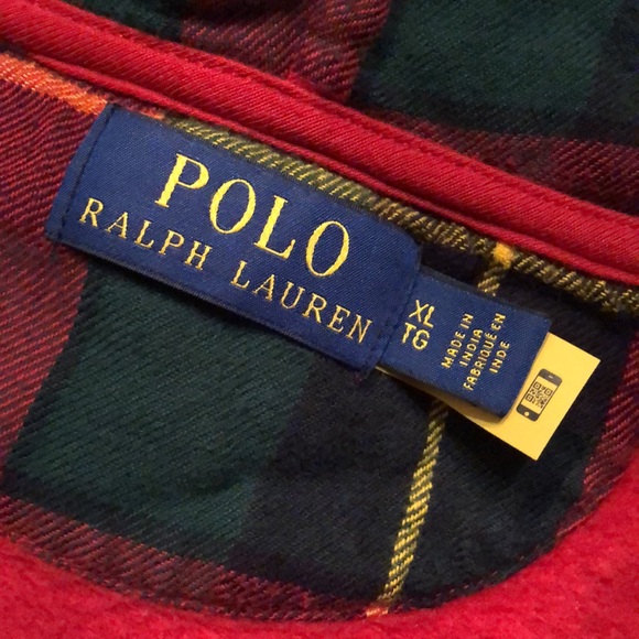 🏇Mens Polo Ralph Lauren, plaid flannel lined hood zip up, yellow logo hoodie - Picture 9 of 12